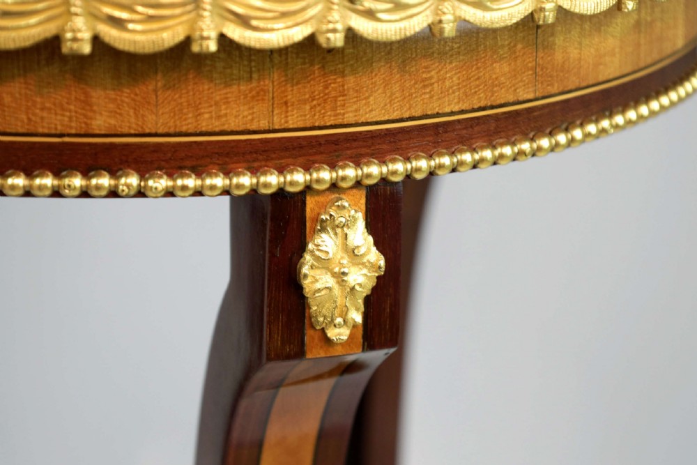 Edwards & Roberts Quality Pair of Inlaid and Ormolu Mounted Tables View III