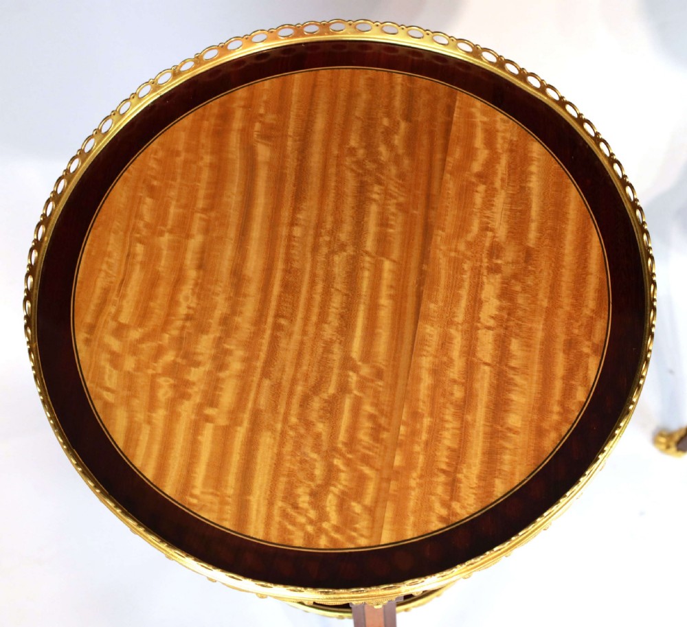 Edwards & Roberts Quality Pair of Inlaid and Ormolu Mounted Tables View IX