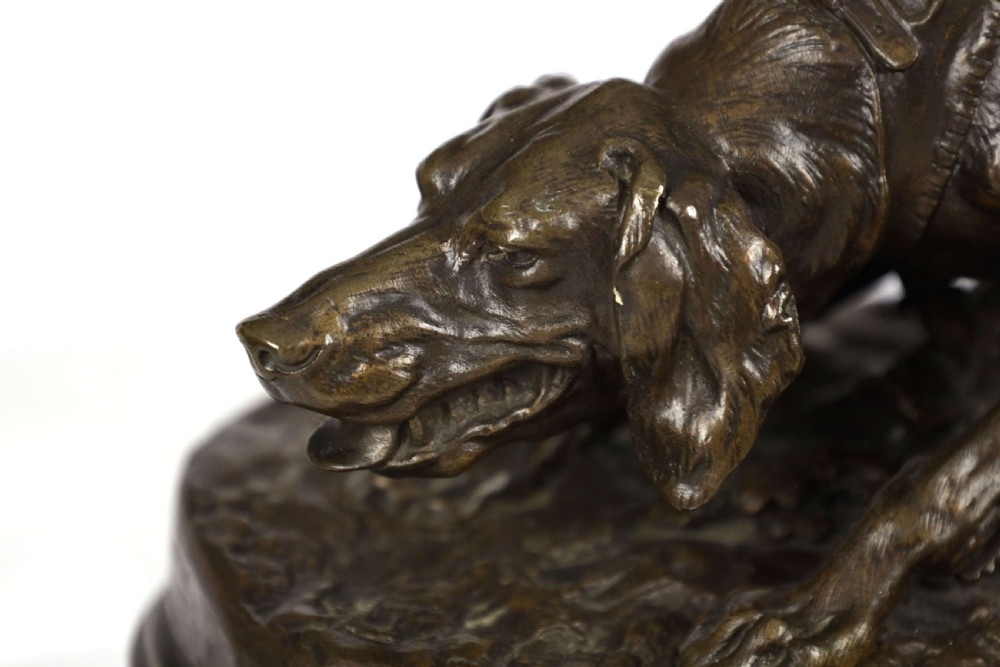 PIERRE JULES MENE (1810 - 1879) Hunter and Dog Bronze Sculpture View V