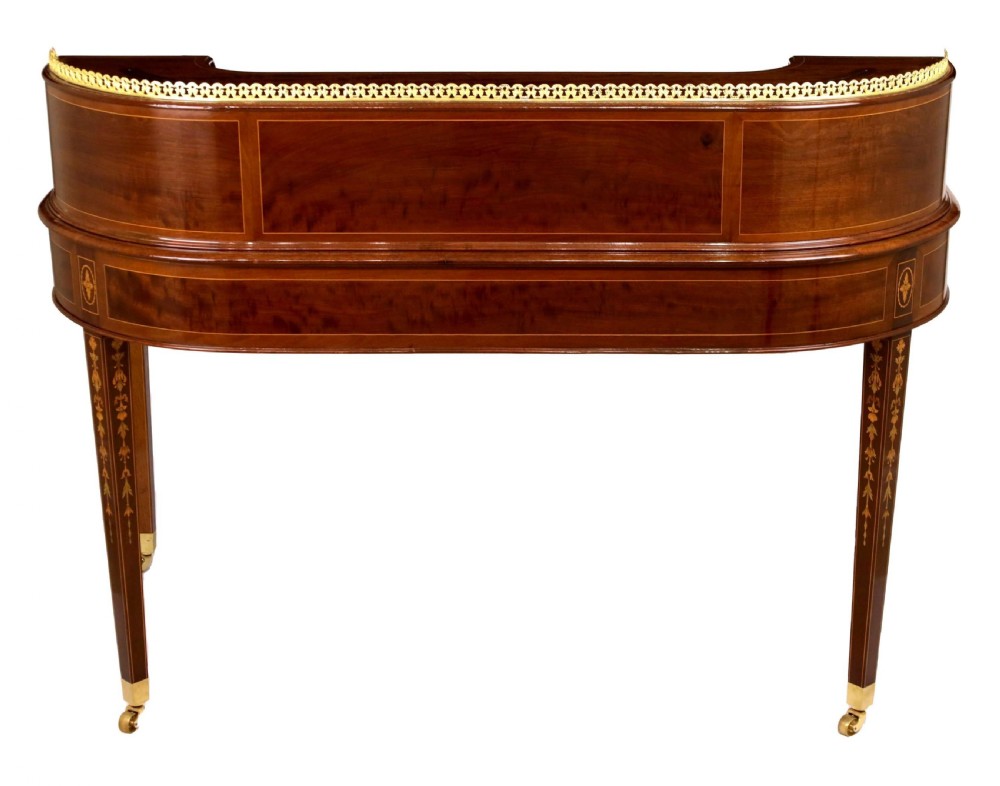 An Exhibition Quality Victorian Inlaid Mahogany Carlton House desk View II