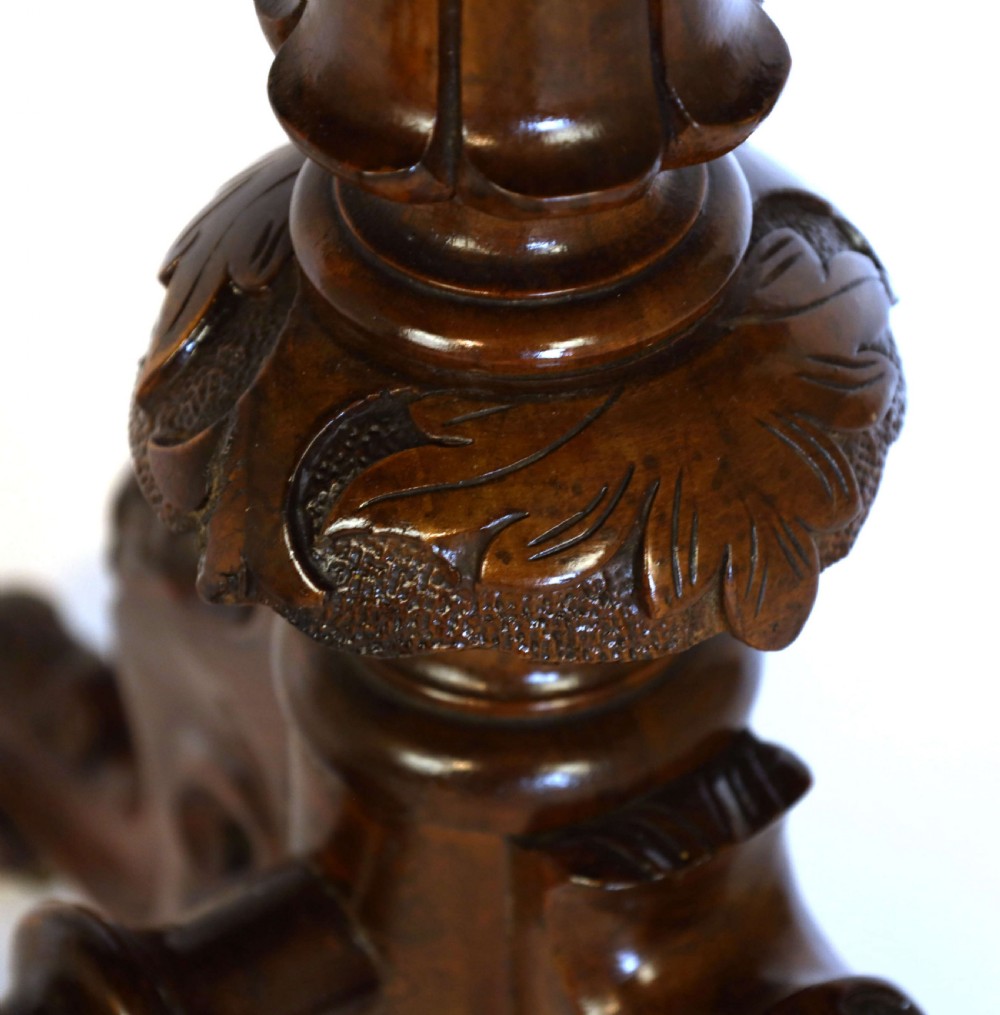 The Quality Victorian Burr-walnut Inlaid Stretcher Table View IV