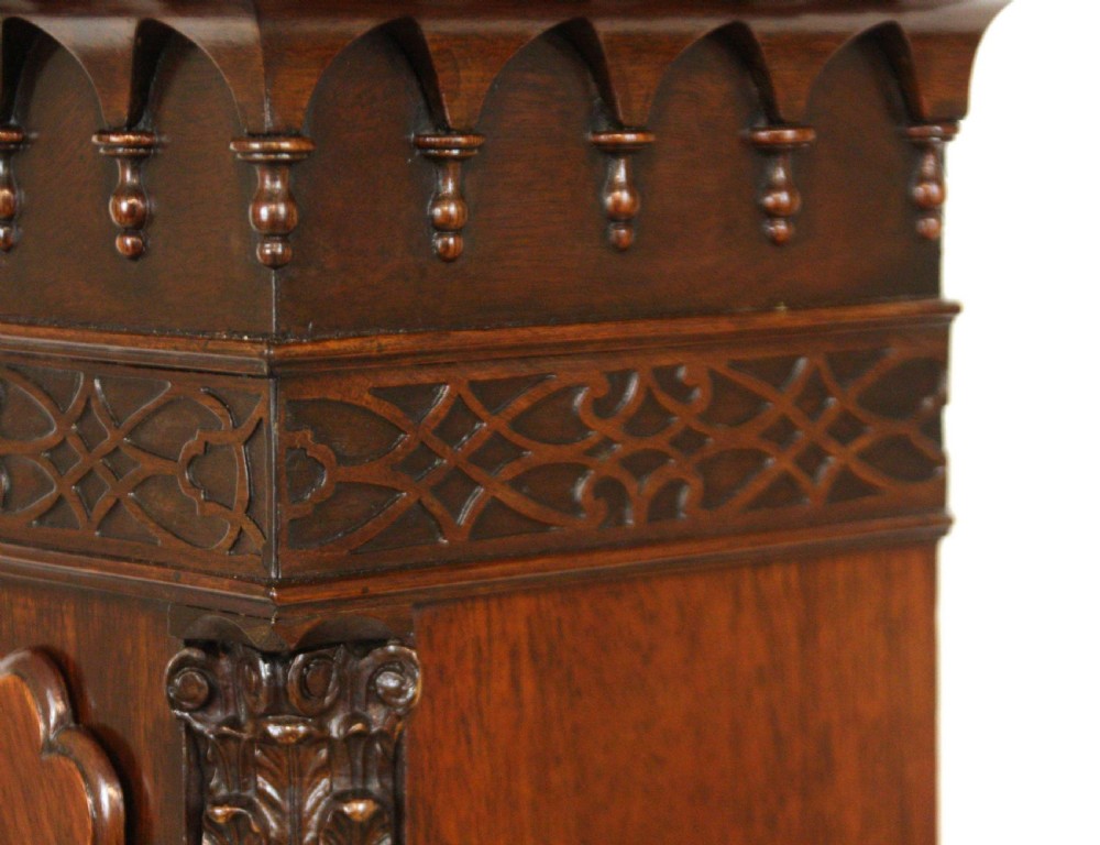 A Quality Late 19th C. Mahogany Chippendale Grand Daughter Clock View VI