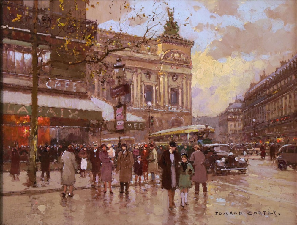 Edouard Leon Cortes (1882 - 1969) Oil on Canvas View V