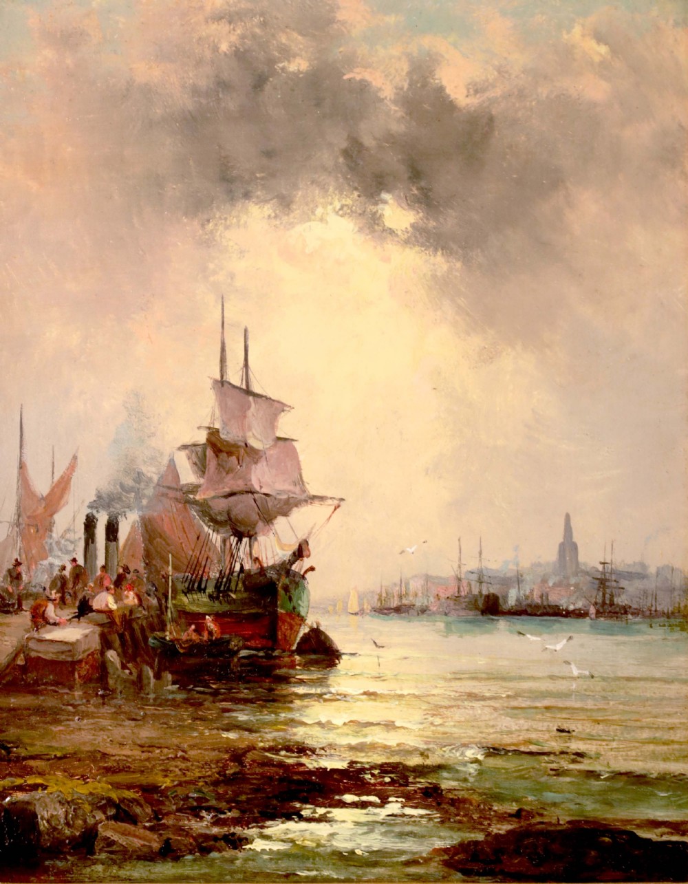 WILLIAM THORNLEY (1857-1935) Pair of Oils on Canvas View V