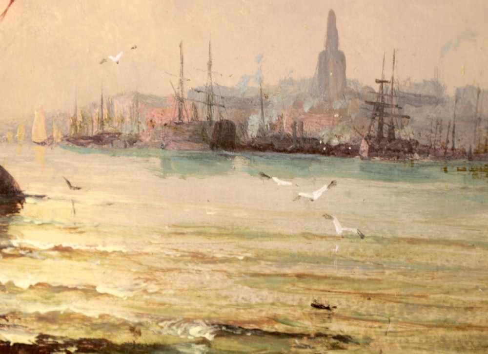WILLIAM THORNLEY (1857-1935) Pair of Oils on Canvas View VII