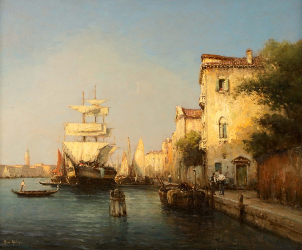 Marc Aldine (1870-1955) Oil on Canvas View II