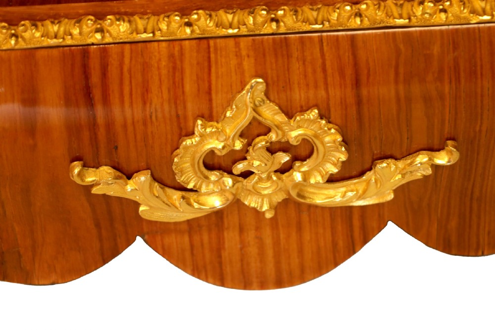 A Fine Victorian Ormolu Mounted Walnut Open Bookcase View IV