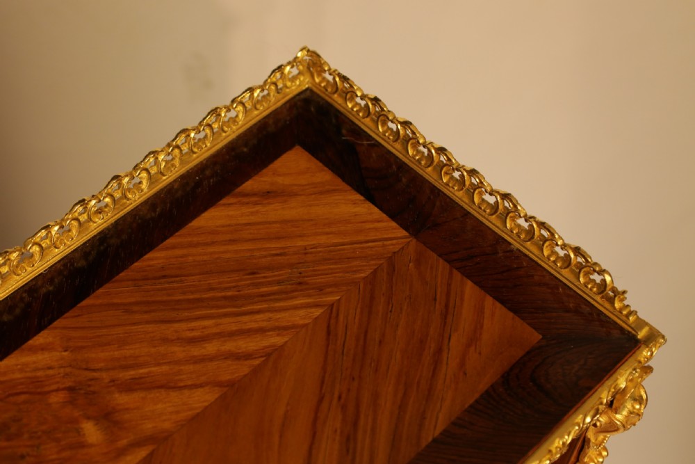 A Fine Victorian Ormolu Mounted Walnut Open Bookcase View VI