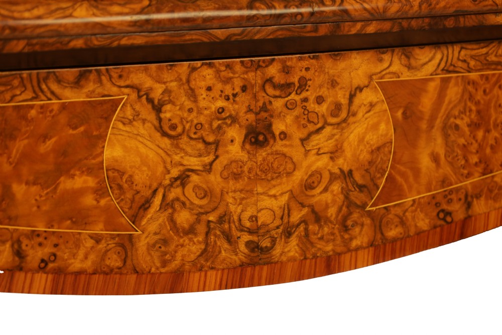 An Excellent Quality Victorian Ormolu Mounted Burr Walnut Games Table View III