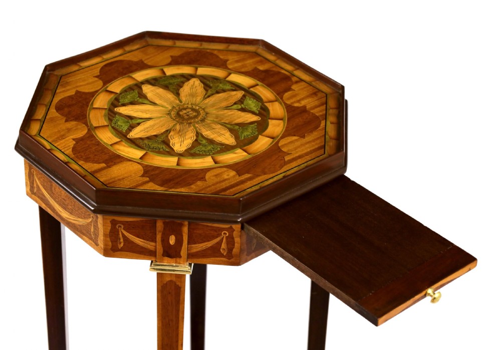 A Fine Quality Ormolu and Inlaid Mahogany Victorian Kettle stand View III