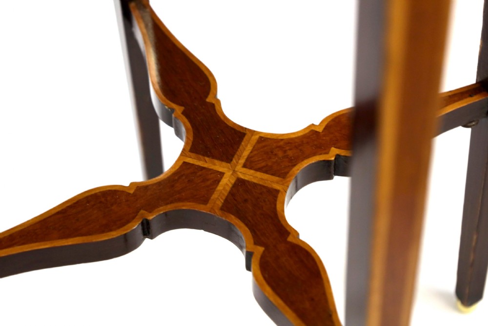 A Fine Quality Ormolu and Inlaid Mahogany Victorian Kettle stand View IV