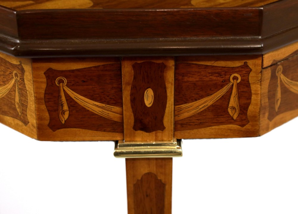 A Fine Quality Ormolu and Inlaid Mahogany Victorian Kettle stand View V