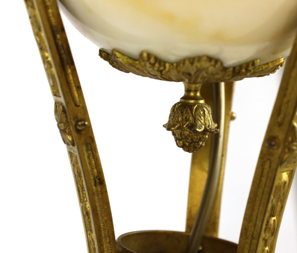 A Fine Pair of French Ormolu Marble Table Lamps View IV