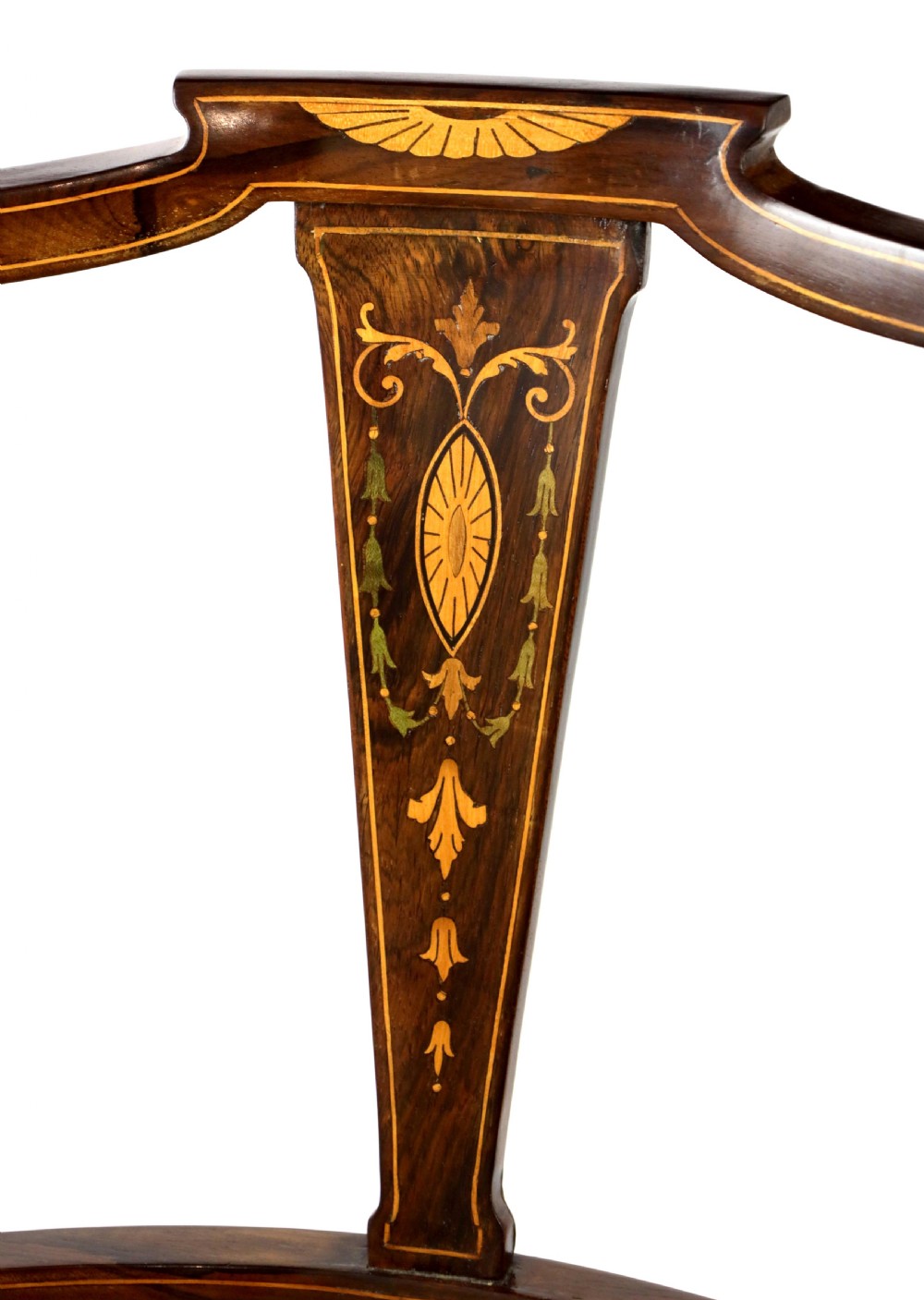 An Elegant Quality Inlaid Victorian Rosewood Harpist Stool View II