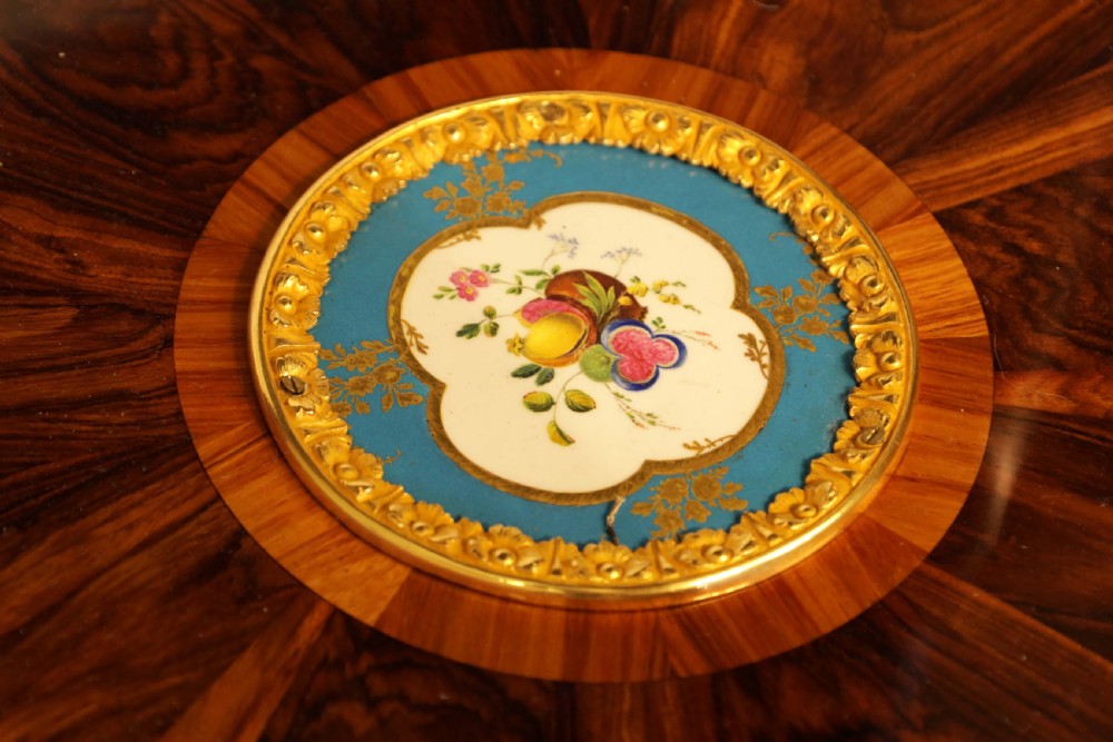A Fine Victorian Kingwood Sevres and Ormolu Mounted Occasional Table View IV