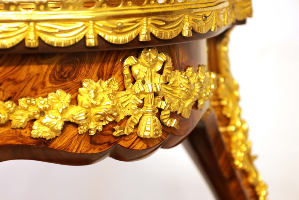 A Fine Victorian Kingwood Sevres and Ormolu Mounted Occasional Table View VI