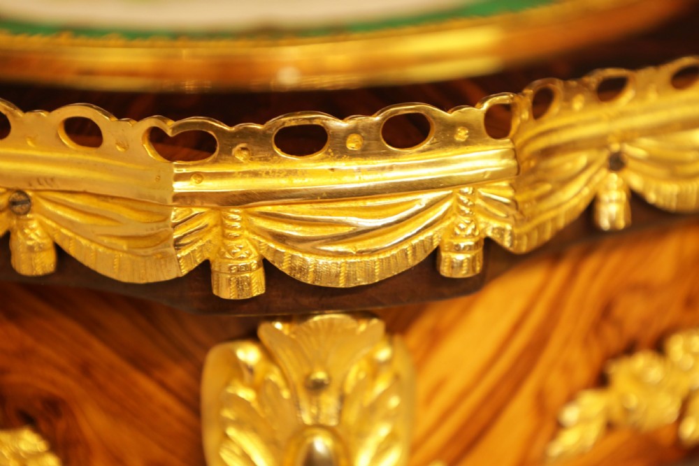 A Fine Victorian Kingwood Sevres and Ormolu Mounted Occasional Table View VIII