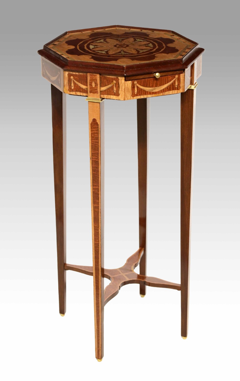 A Fine Quality Ormolu and Inlaid Mahogany Victorian Kettle stand