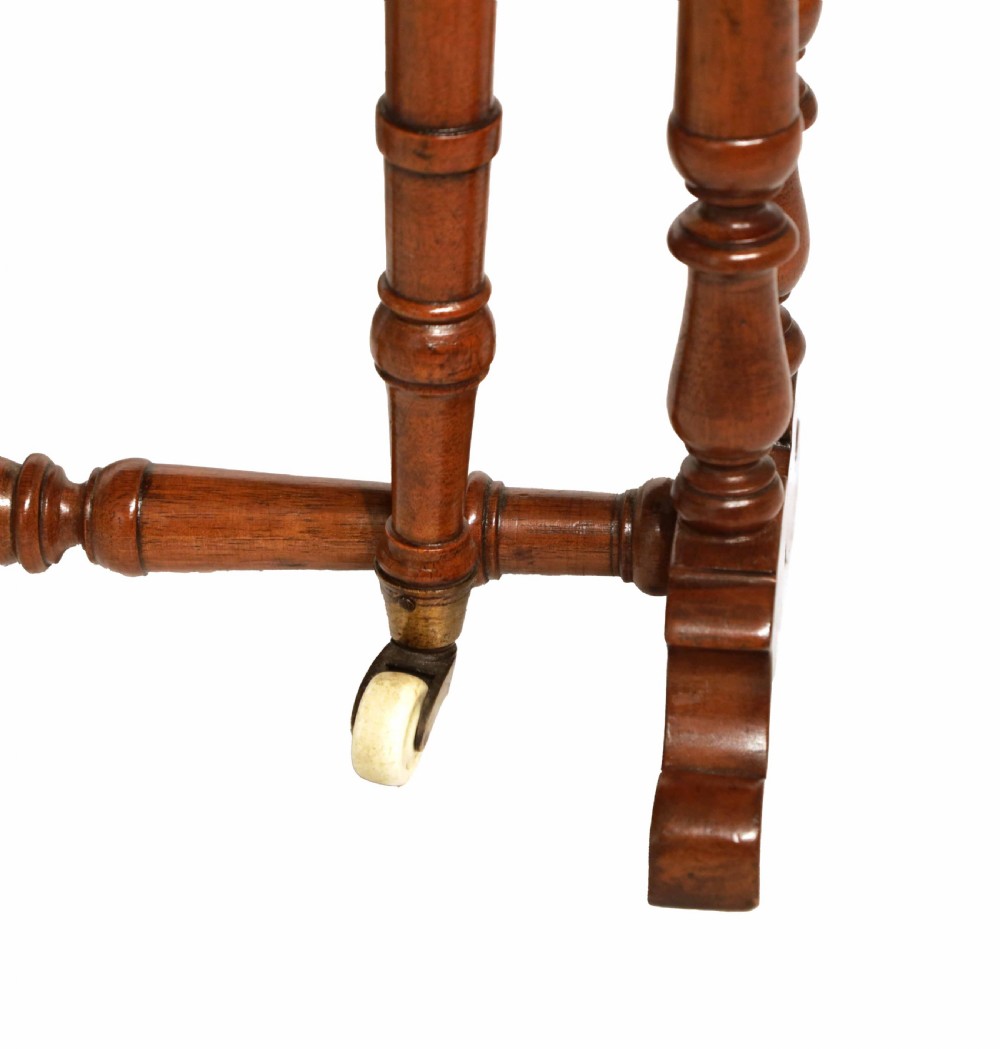 A Fine Quality Victorian Burr Walnut Inlaid Baby Sutherland Table View II