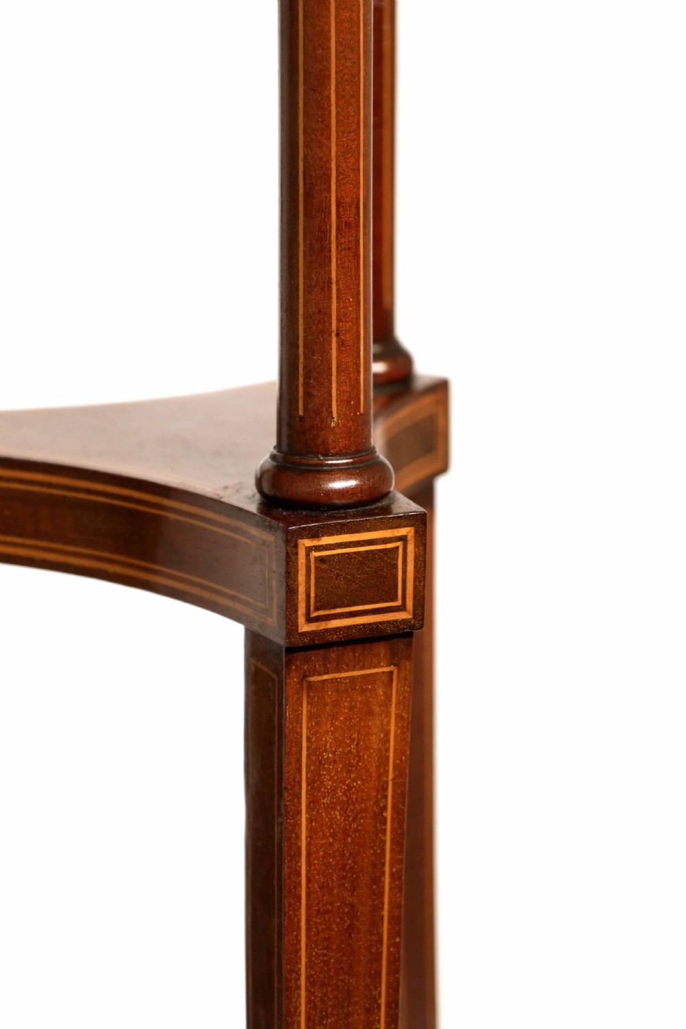 A Fine Victorian Inlaid Mahogany Torchere View III