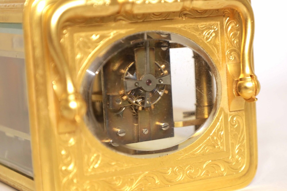 A Fine 19th C. French 'Sevres' Porcelain Panel Carriage Clock View IV