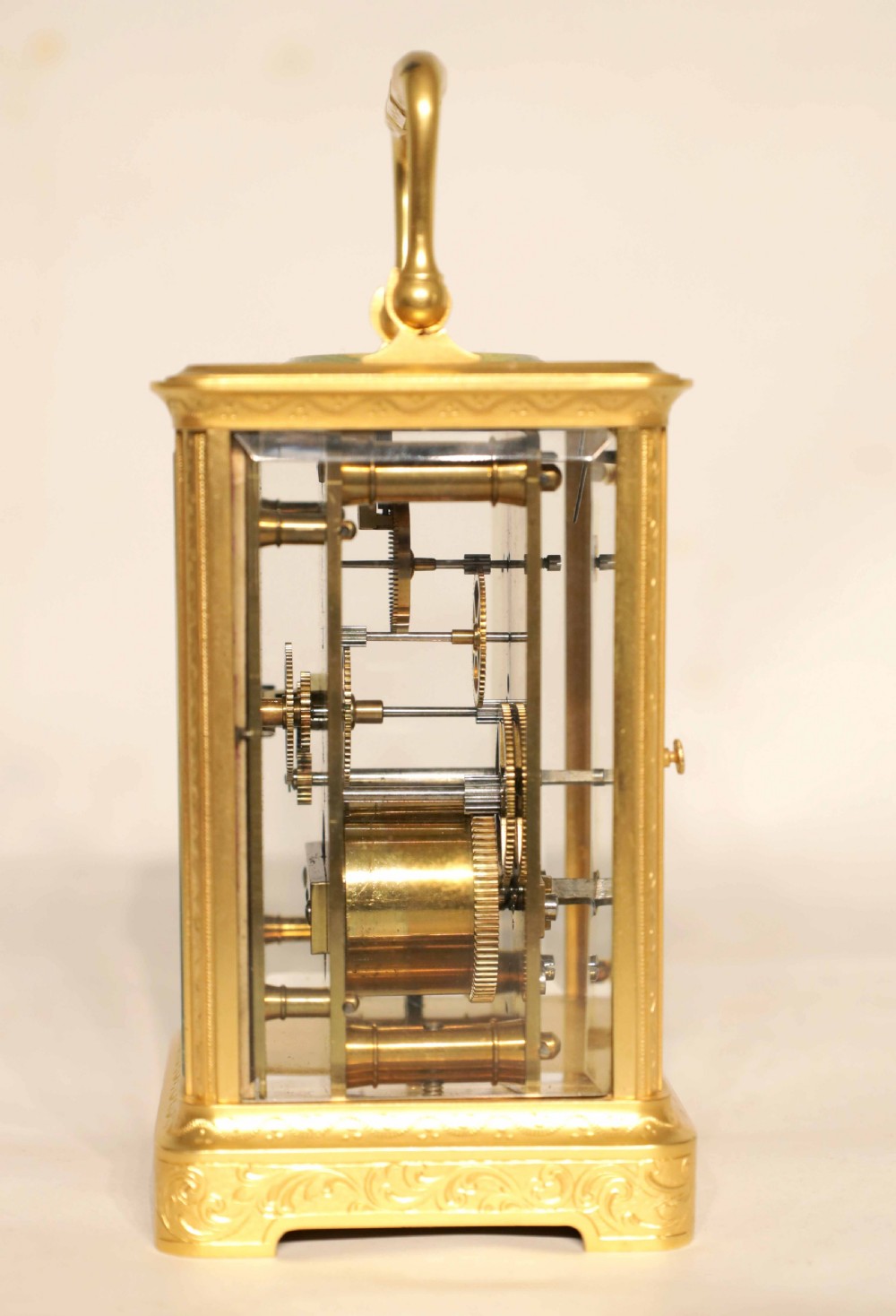 A Fine 19th C. French 'Sevres' Porcelain Panel Carriage Clock View VI