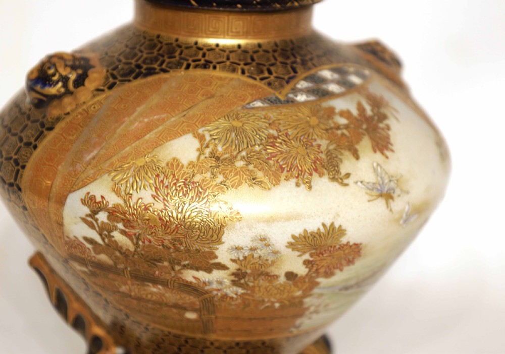 Attributed to Kinkozan, A Meiji Period Shouldered Satsuma Vase View IV