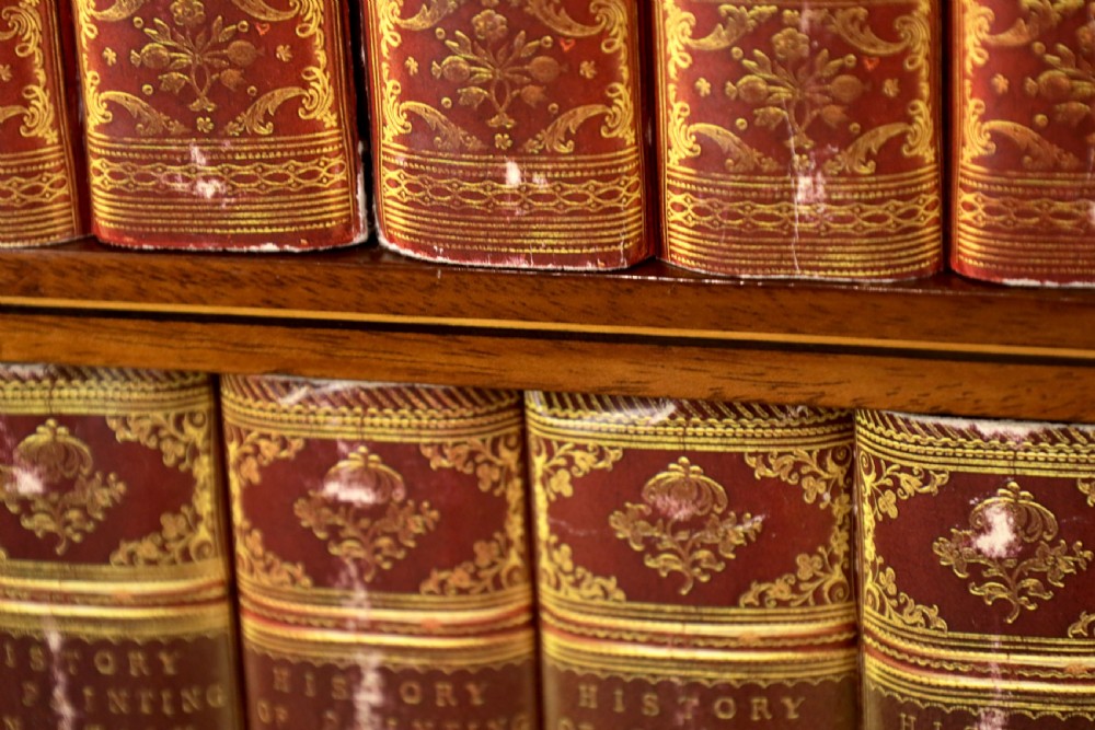 A Victorian Fine Quality Mahogany Inlaid Standing Open Bookcase View IV