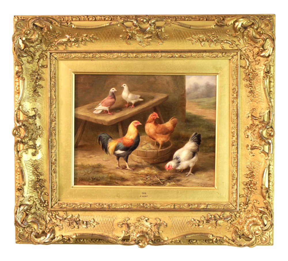 Edgar Hunt (1876 - 1953) Oil on Canvas