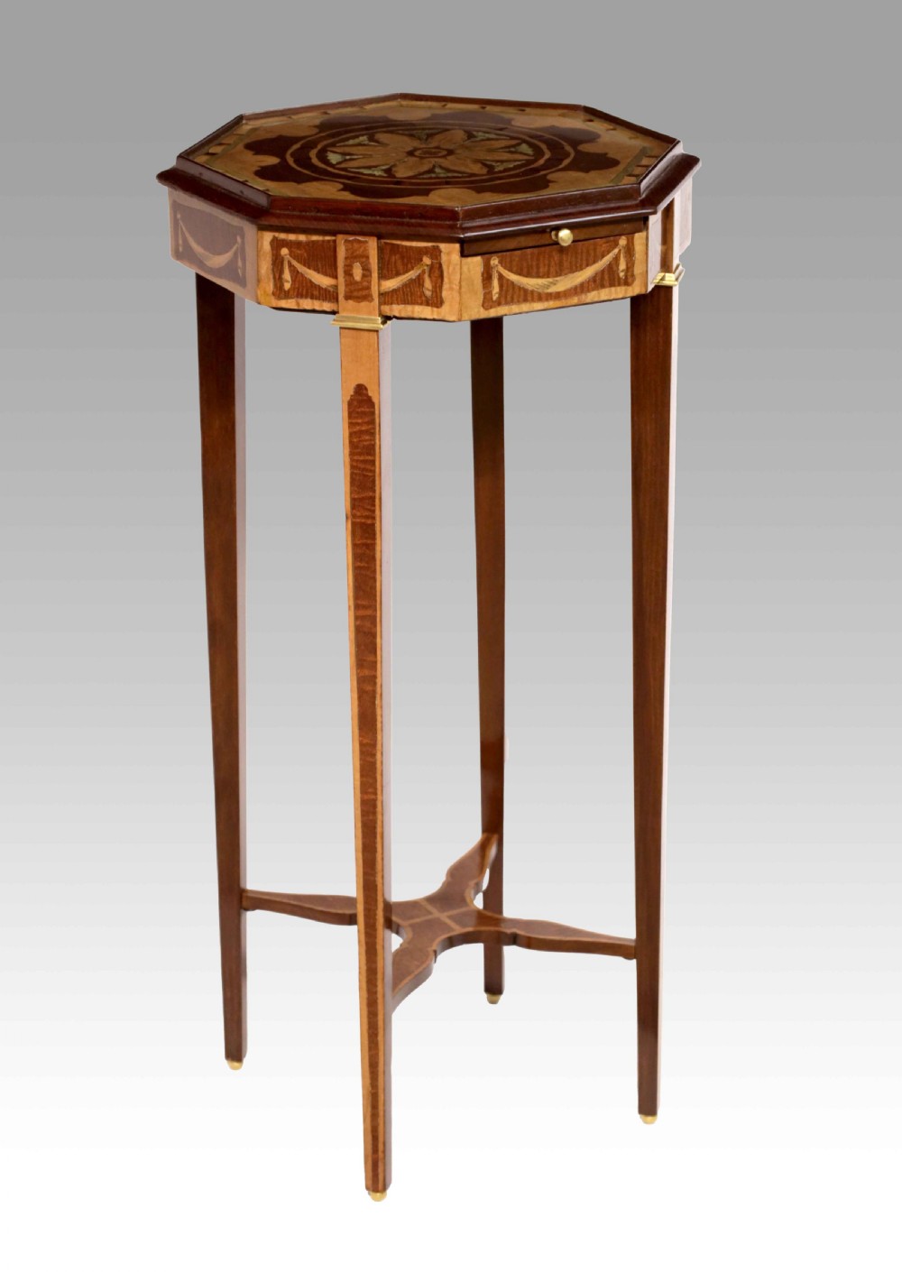 A Fine Quality Ormolu and Inlaid Mahogany Victorian Kettle stand