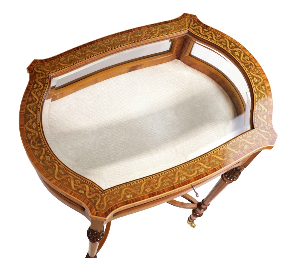 Attributed to Maple & Co A Fine Quality Victorian Bijouterie Table View VI