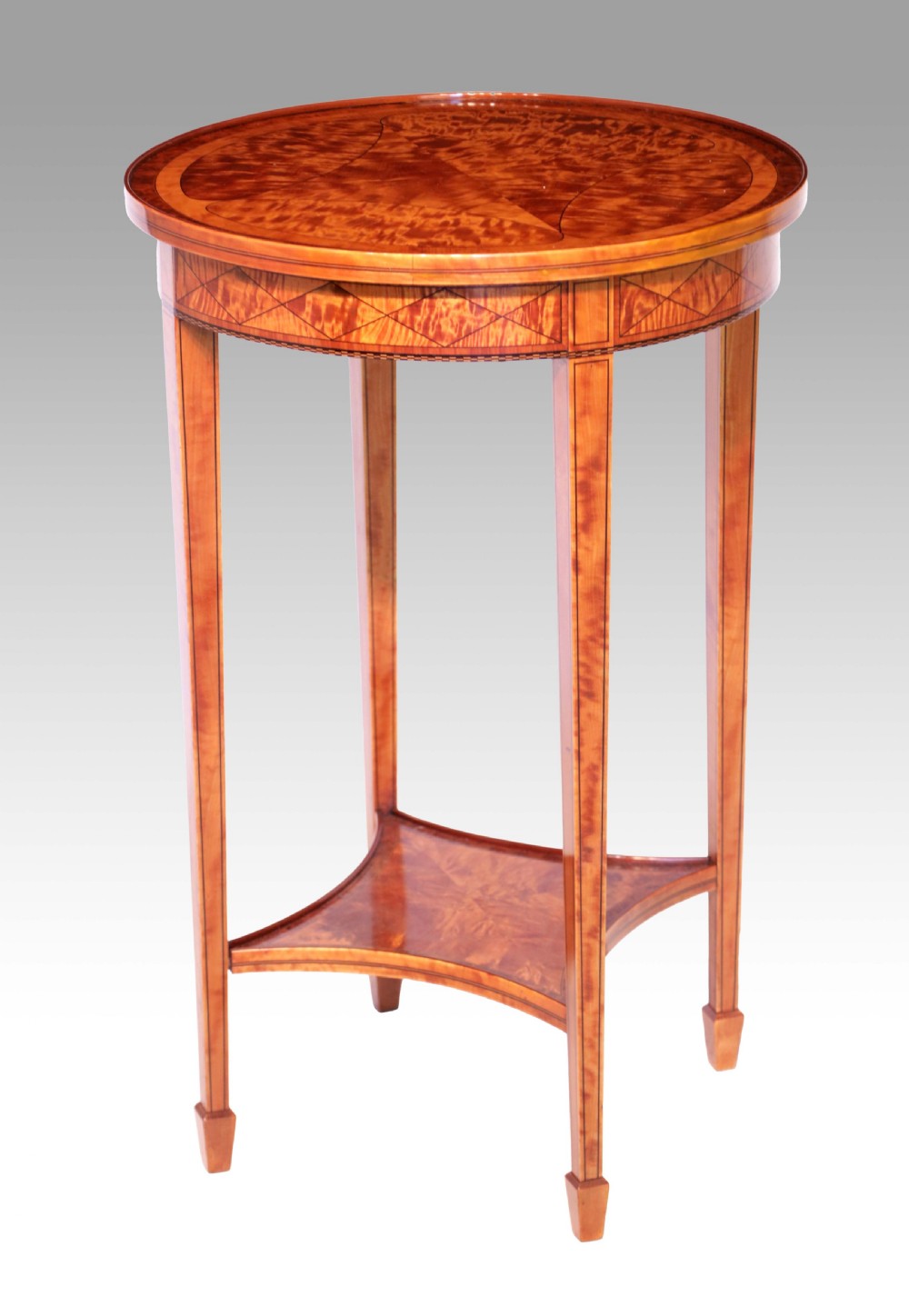 The Quality Edwardian Satinwood Inlaid Side Table