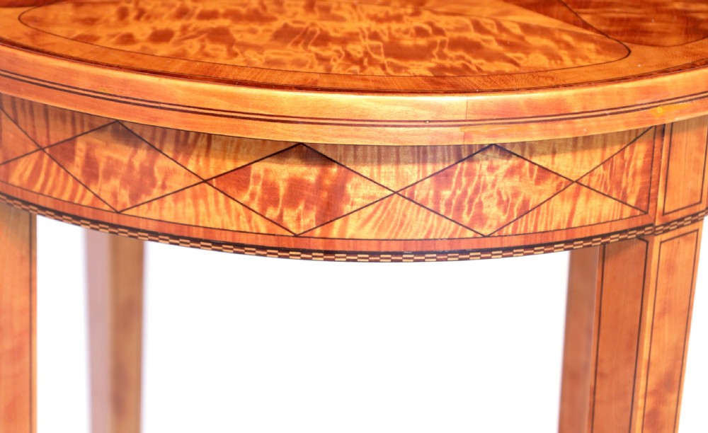 The Quality Edwardian Satinwood Inlaid Side Table View II