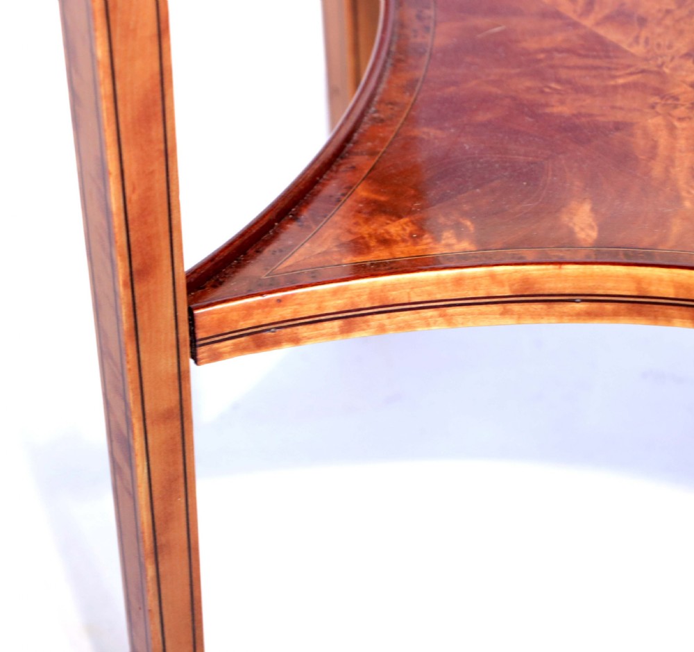 The Quality Edwardian Satinwood Inlaid Side Table View IV