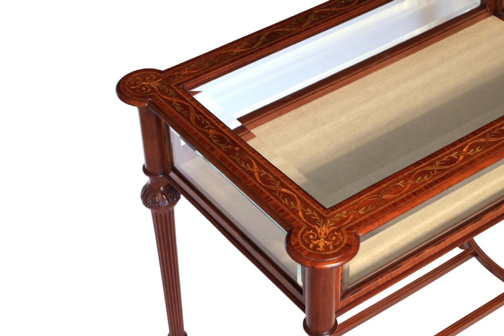A Fine Quality Victorian Inlaid Mahogany Bijouterie Table View II