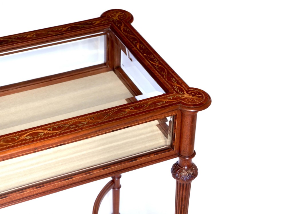 A Fine Quality Victorian Inlaid Mahogany Bijouterie Table View III