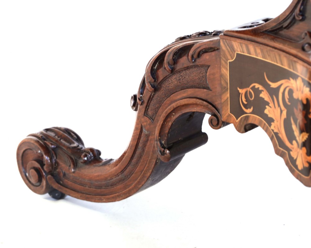 An Exhibition Quality Victorian Inlaid Burr Walnut Centre Table View V