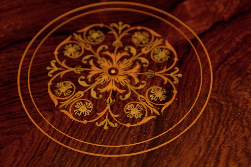 A Quality Late Victorian Inlaid Rosewood Revolving Library Table View III