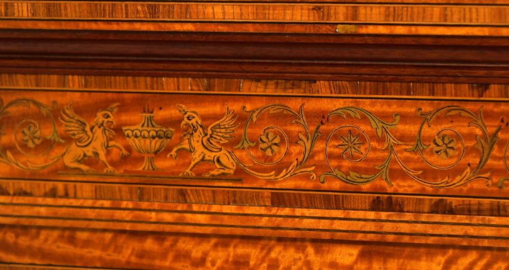 A Fine Victorian Satinwood Inlaid Display Cabinet by Maple & Co View II