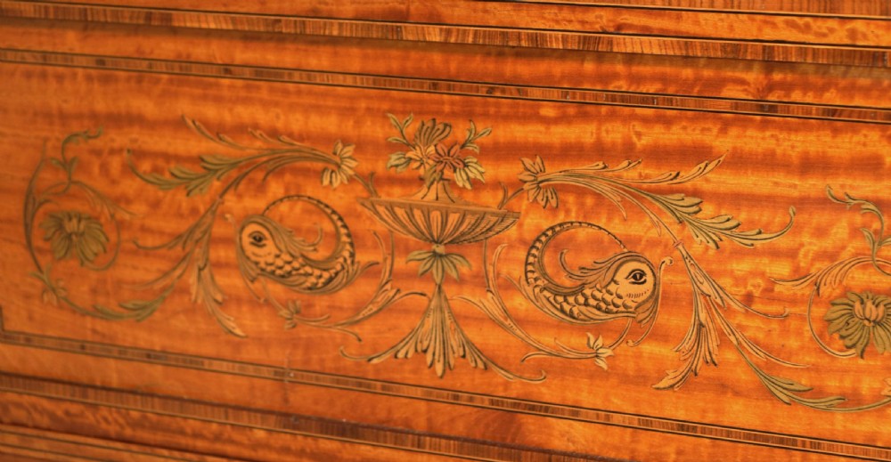A Fine Victorian Satinwood Inlaid Display Cabinet by Maple & Co View III