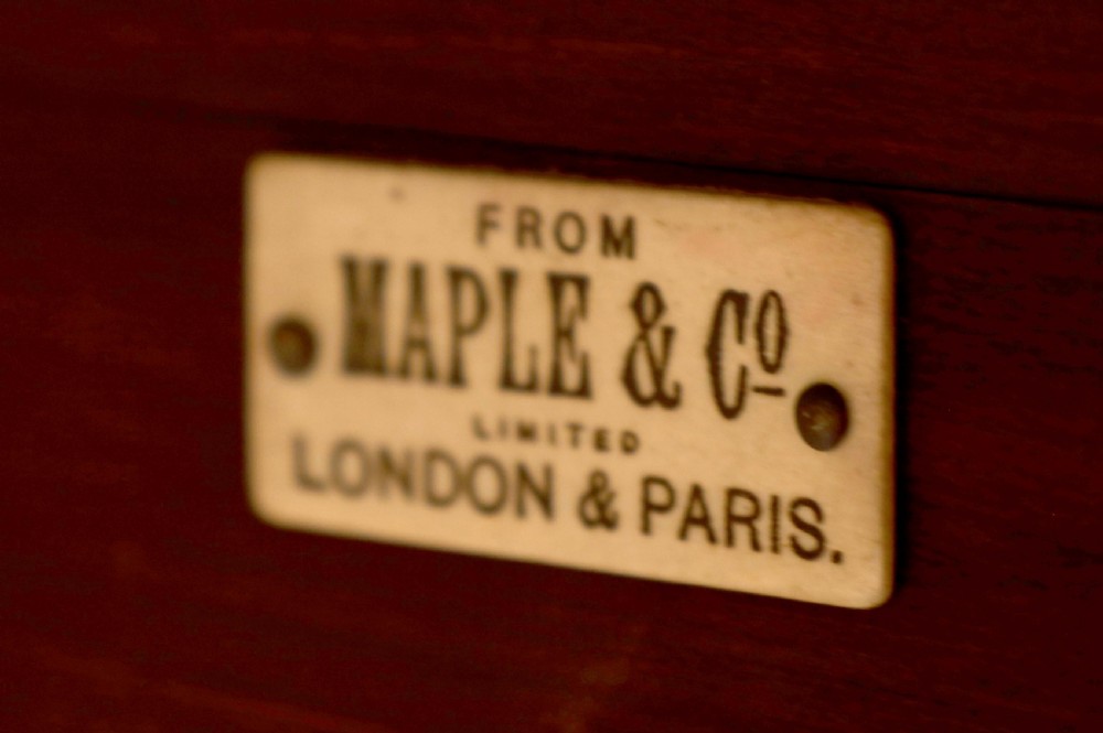 A Fine Victorian Satinwood Inlaid Display Cabinet by Maple & Co View VI