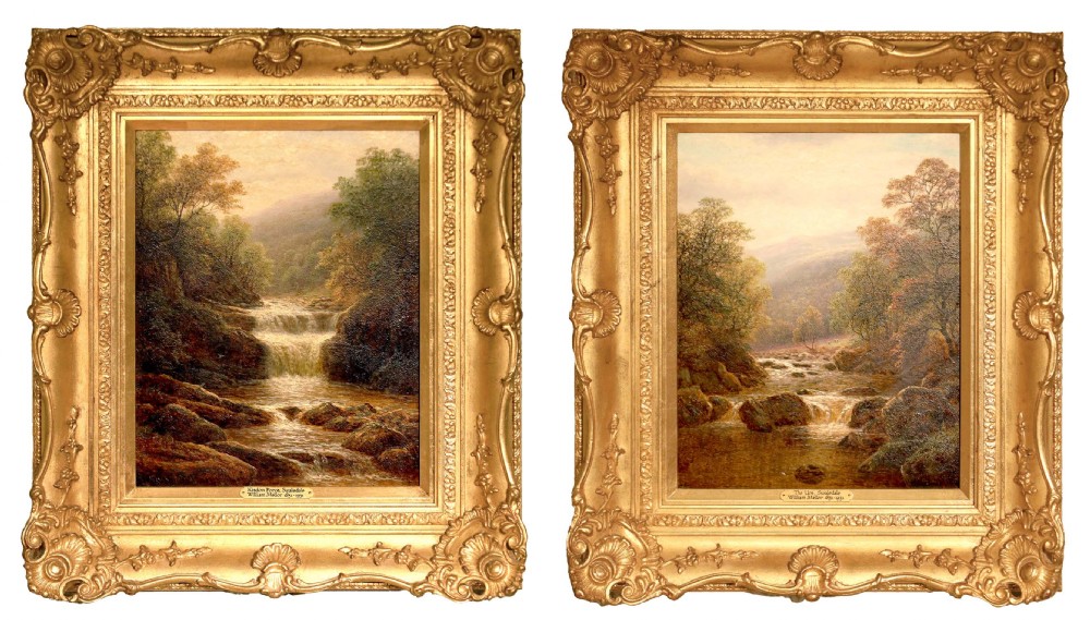 William Mellor (1851 - 1931) A Pair of Oils on Canvas