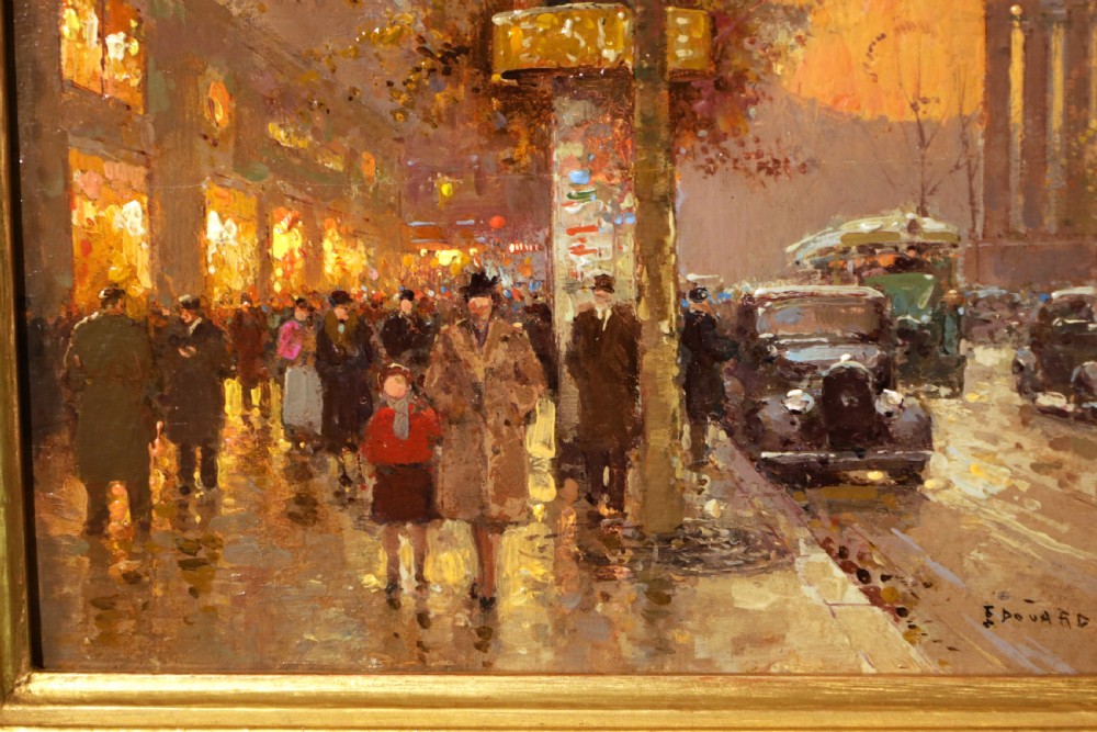 Édouard Cortès (1882 - 1969) Oil on Canvas View III