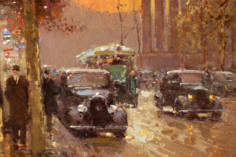 Édouard Cortès (1882 - 1969) Oil on Canvas View V