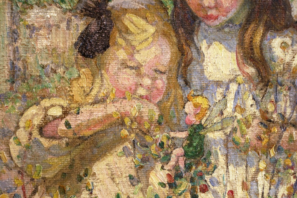 Dorothea Sharp (1874 - 1955) A Large Oil on Canvas View II