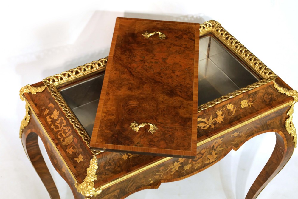 A Late 19th Century Walnut And Marquetry Jardinière Table View IV