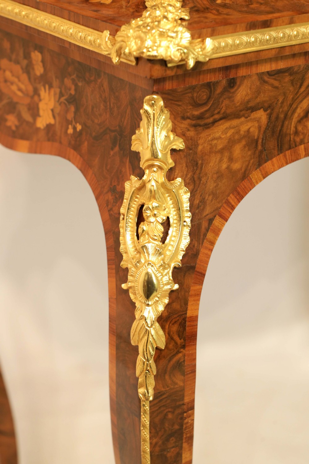 A Late 19th Century Walnut And Marquetry Jardinière Table View V