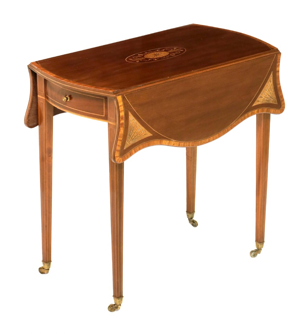 A Late 19th Century Shoolbred Mahogany Folding Butterfly Pembroke Table