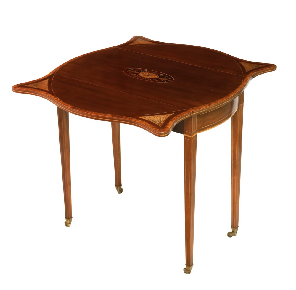 A Late 19th Century Shoolbred Mahogany Folding Butterfly Pembroke Table View II