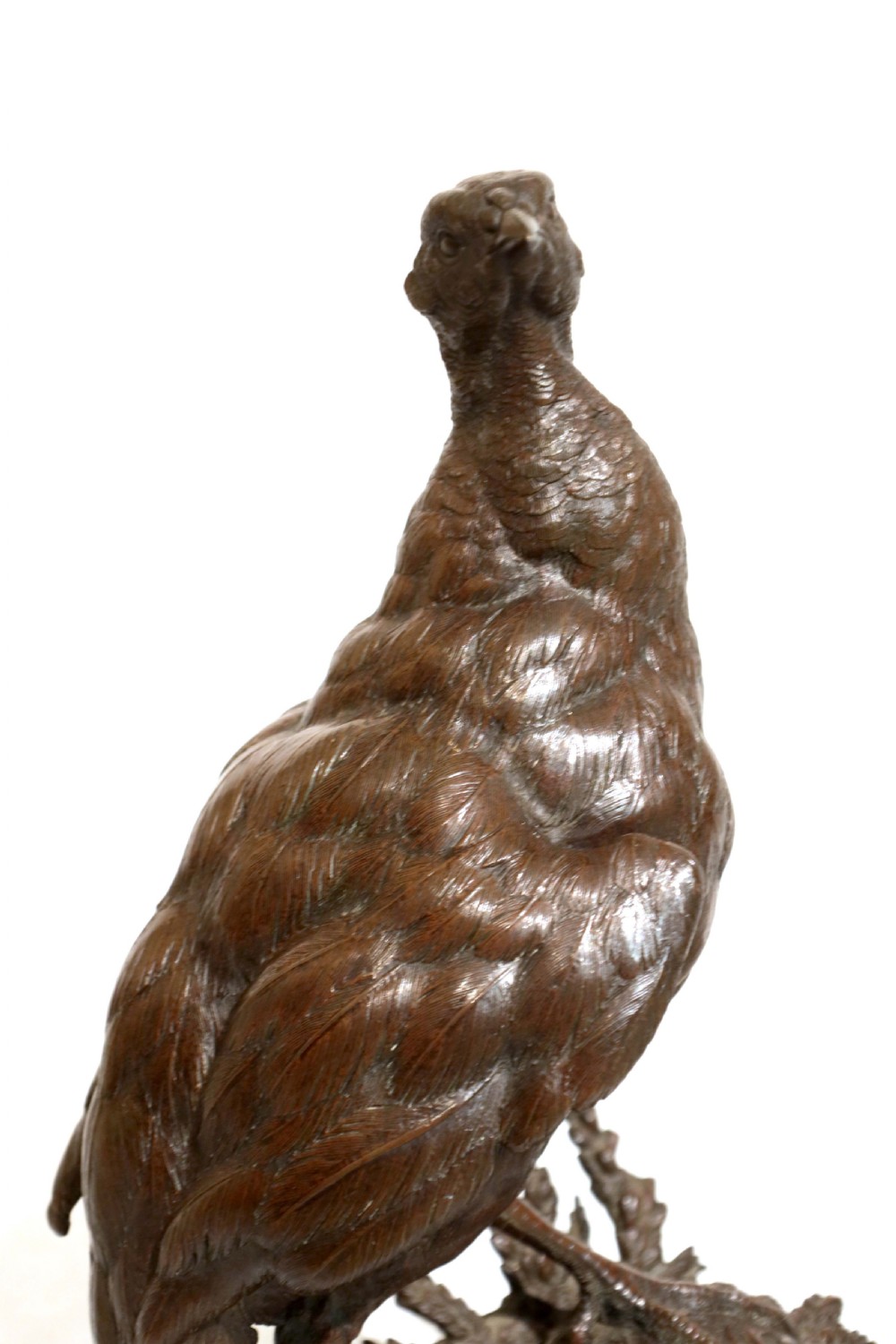 Ferdinand Pautrot, French, (1832 - 1874) A Pair Of French Bronze Game Bird Sculptures View II